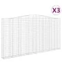 Cestas de gaviones 3 uds forma de arco hierro 400x30x200/220 cm de , Maceteros y jardineras - Ref: Foro24-3145892, Precio: 73...