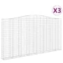 Drahtkorbkörbe 3 Stück Bogenform Eisen 400x30x200/220 cm von , Töpfe und Pflanzgefäße - Ref: Foro24-3145892, Preis: 735,51 €,...