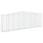 Gabion baskets 25 units, arched shape, iron, 400x30x120/140cm. by , Pots and planters - Ref: Foro24-3145850, Price: 3,00 €, D...