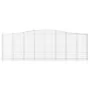 Gabion baskets 25 units, arched shape, iron, 400x30x120/140cm. by , Pots and planters - Ref: Foro24-3145850, Price: 3,00 €, D...