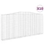 Gabion baskets 10 units arch shape iron 400x30x180/200cm by , Pots and planters - Ref: Foro24-3145886, Price: 2,00 €, Discoun...