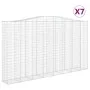 Gabion baskets 7 units arch shape iron 400x50x220/240 cm by , Pots and planters - Ref: Foro24-3146039, Price: 2,00 €, Discoun...