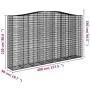 Gabion baskets 7 units arch shape iron 400x50x220/240 cm by , Pots and planters - Ref: Foro24-3146039, Price: 2,00 €, Discoun...