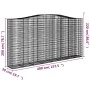 Gabionenkörbe 7 Stück Bogenform Eisen 400x50x200/220 cm von , Töpfe und Pflanzgefäße - Ref: Foro24-3146026, Preis: 1,00 €, Ra...
