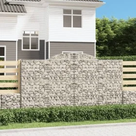 Gabionenkörbe 9 Stück Bogenform Eisen 300x30x160/180 cm von , Töpfe und Pflanzgefäße - Ref: Foro24-3146582, Preis: 1,00 €, Ra...