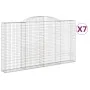 Gabion baskets 7 units arch shape iron 300x30x160/180 cm by , Pots and planters - Ref: Foro24-3146580, Price: 1,00 €, Discoun...