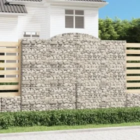 Gabionenkörbe 4 Stück Bogenform Eisen 300x30x220/240 cm von , Töpfe und Pflanzgefäße - Ref: Foro24-3146631, Preis: 782,28 €, ...