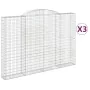 Cestas de gaviones 3 uds forma de arco hierro 300x30x200/220 cm de , Maceteros y jardineras - Ref: Foro24-3146612, Precio: 62...