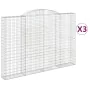 Drahtkorbkörbe 3 Stück Bogenform Eisen 300x30x200/220 cm von , Töpfe und Pflanzgefäße - Ref: Foro24-3146612, Preis: 627,87 €,...