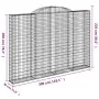 Cestas de gaviones 3 uds forma de arco hierro 300x30x200/220 cm de , Maceteros y jardineras - Ref: Foro24-3146612, Precio: 62...