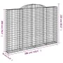 Drahtkorbkörbe 3 Stück Bogenform Eisen 300x30x200/220 cm von , Töpfe und Pflanzgefäße - Ref: Foro24-3146612, Preis: 627,87 €,...