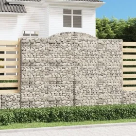 Gabion baskets 11 units, arched shape, iron, 300x50x220/240cm. by , Pots and planters - Ref: Foro24-3146818, Price: 2,00 €, D...