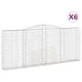 6 units of arched iron gabion baskets 400x30x160/180 cm by , Pots and planters - Ref: Foro24-3146909, Price: 1,00 €, Discount: %