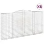 Gabionenkörbe 6 Stück Bogenform Eisen 400x30x200/220 cm von , Töpfe und Pflanzgefäße - Ref: Foro24-3146935, Preis: 1,00 €, Ra...