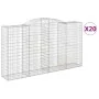 Wire mesh baskets 20 units, arched shape, iron, 300x50x160/180 cm. by , Pots and planters - Ref: Foro24-3146769, Price: 2,00 ...