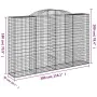 12 Stück Gabionenkörbe in Bogenform aus Eisen 300x50x180/200cm. von , Töpfe und Pflanzgefäße - Ref: Foro24-3146783, Preis: 2,...