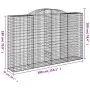 12 units of arched iron gabion baskets 300x50x180/200cm by , Pots and planters - Ref: Foro24-3146783, Price: 2,00 €, Discount: %