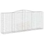 Gabion baskets 10 units, arched shape, iron, 400x50x160/180cm. by , Pots and planters - Ref: Foro24-3147043, Price: 2,00 €, D...