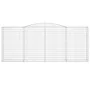 Gabion baskets 10 units, arched shape, iron, 400x50x160/180cm. by , Pots and planters - Ref: Foro24-3147043, Price: 2,00 €, D...