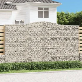 Gabion baskets 9 units arch shape iron 400x50x220/240 cm by , Pots and planters - Ref: Foro24-3147081, Price: 2,00 €, Discoun...