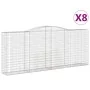 Gabionenkörbe 8 Stück Bogenform Eisen 400x50x160/180 cm von , Töpfe und Pflanzgefäße - Ref: Foro24-3147041, Preis: 1,00 €, Ra...