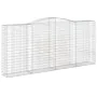 Gabion baskets 9 units, arched shape, iron, 400x50x180/200 cm. by , Pots and planters - Ref: Foro24-3147055, Price: 2,00 €, D...