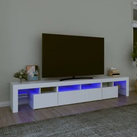 TV stand with white LED lights 230x36.5x40 cm by , TV Furniture - Ref: Foro24-3152786, Price: 184,31 €, Discount: %