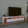 TV-Möbel mit LED-Lichtern in Weiß, 230x36,5x40 cm. von , TV-Möbel - Ref: Foro24-3152786, Preis: 171,22 €, Rabatt: %