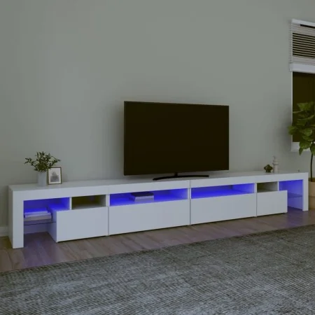 TV stand with white LED lights 290x36.5x40 cm by , TV Furniture - Ref: Foro24-3152802, Price: 204,39 €, Discount: %
