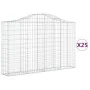 Gabionenkörbe 25 Stück Bogenform Eisen 200x30x120/140cm von , Töpfe und Pflanzgefäße - Ref: Foro24-3145467, Preis: 2,00 €, Ra...