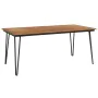 Juego de comedor de jardín 7 pzas madera maciza acacia y metal de , Conjuntos de jardín - Ref: Foro24-3155419, Precio: 671,24...