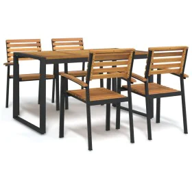 Gartenset 5-teilig Massivholz Akazie und Metall von , Gartensets - Ref: Foro24-3155406, Preis: 529,16 €, Rabatt: %