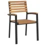 5-piece garden dining set made of solid acacia wood and metal. by , Garden sets - Ref: Foro24-3155406, Price: 529,16 €, Disco...