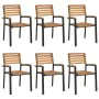 7-piece garden dining set, solid acacia wood and metal by , Garden sets - Ref: Foro24-3155412, Price: 739,06 €, Discount: %
