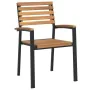 7-piece garden dining set, solid acacia wood and metal by , Garden sets - Ref: Foro24-3155412, Price: 739,06 €, Discount: %