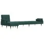 Ecksofa-Bett in Dunkelgrünem Samtstoff in L-Form, 271x140x70 cm. von , Sofas - Ref: Foro24-3157223, Preis: 476,24 €, Rabatt: %