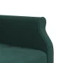 Ecksofa-Bett in Dunkelgrünem Samtstoff in L-Form, 271x140x70 cm. von , Sofas - Ref: Foro24-3157223, Preis: 476,24 €, Rabatt: %