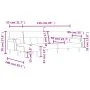 Ecksofa-Bett in Dunkelgrünem Samtstoff in L-Form, 271x140x70 cm. von , Sofas - Ref: Foro24-3157223, Preis: 476,24 €, Rabatt: %