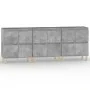 Sideboards 3 Stück aus grauem Sperrholz Beton 60x35x70 cm von , Sideboards - Ref: Foro24-3185771, Preis: 208,20 €, Rabatt: %