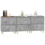 Sideboards 3 Stück aus grauem Sperrholz Beton 60x35x70 cm von , Sideboards - Ref: Foro24-3185771, Preis: 208,20 €, Rabatt: %