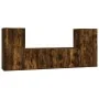 4-piece TV furniture set made of smoked oak plywood by , TV Furniture - Ref: Foro24-3188555, Price: 168,84 €, Discount: %