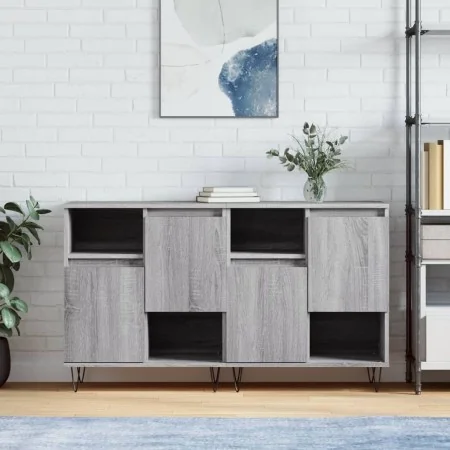 Sideboards 2-teilig aus grauem Sonoma-Sperrholz. von , Sideboards - Ref: Foro24-3190131, Preis: 113,82 €, Rabatt: %