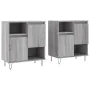 Aparadores 2 piezas madera contrachapada gris Sonoma de , Aparadores - Ref: Foro24-3190131, Precio: 113,82 €, Descuento: %