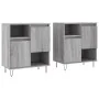 Sideboards 2-teilig aus grauem Sonoma-Sperrholz. von , Sideboards - Ref: Foro24-3190131, Preis: 113,82 €, Rabatt: %