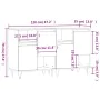 Aparadores 2 piezas madera contrachapada gris Sonoma de , Aparadores - Ref: Foro24-3190131, Precio: 113,82 €, Descuento: %