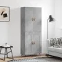 Aparador alto madera contrachapada gris hormigón 69,5x34x180 cm de , Aparadores - Ref: Foro24-3195767, Precio: 149,88 €, Desc...