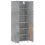 Tall plywood gray concrete sideboard 69.5x34x180 cm by , Sideboards - Ref: Foro24-3195767, Price: 149,88 €, Discount: %