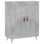 Aparador alto madera contrachapada gris hormigón 69,5x34x180 cm de , Aparadores - Ref: Foro24-3195767, Precio: 149,88 €, Desc...
