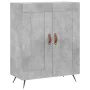 Tall plywood gray concrete sideboard 69.5x34x180 cm by , Sideboards - Ref: Foro24-3195767, Price: 149,88 €, Discount: %