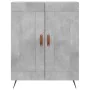 Tall plywood gray concrete sideboard 69.5x34x180 cm by , Sideboards - Ref: Foro24-3195767, Price: 149,88 €, Discount: %
